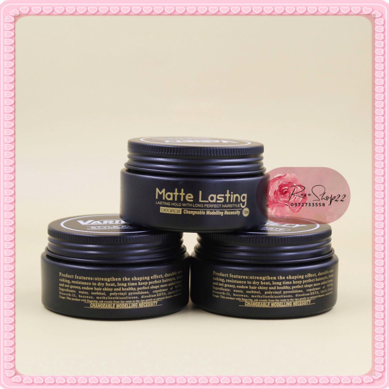Sáp vuốt tóc Variety Matte Lasting 100ml