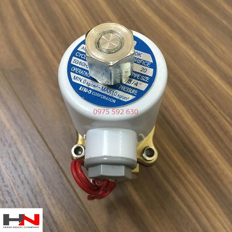 Van điện từ UNID thường mở DN20 ( ren 27mm )