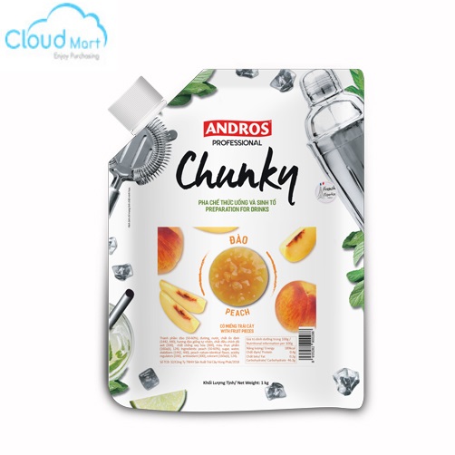 Mứt Andros Chunky Peach (Đào) 1kg