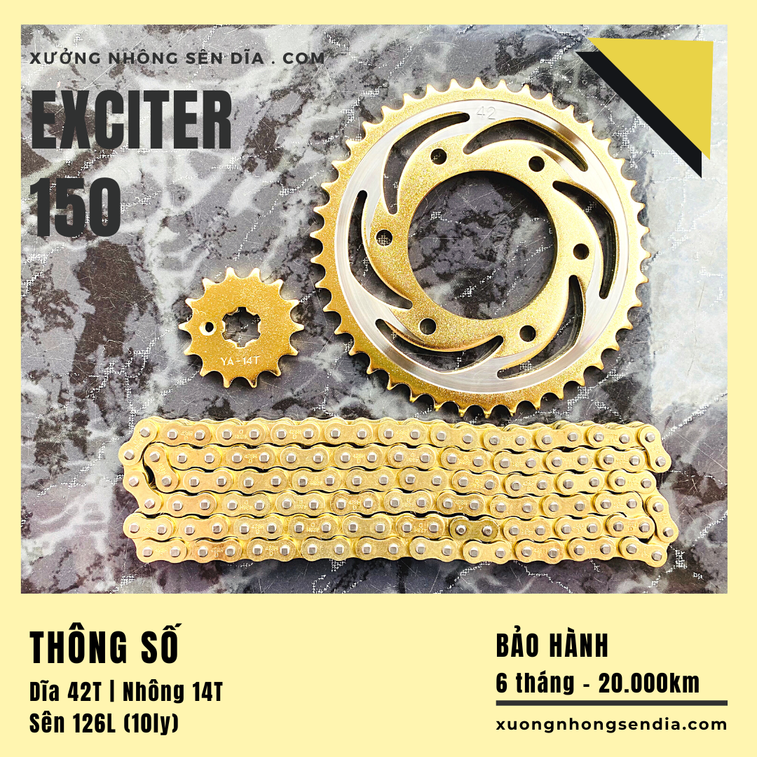 [FreeshipMAX] [HCM]NHÔNG SÊN DĨA EXCITER 150 / EX150