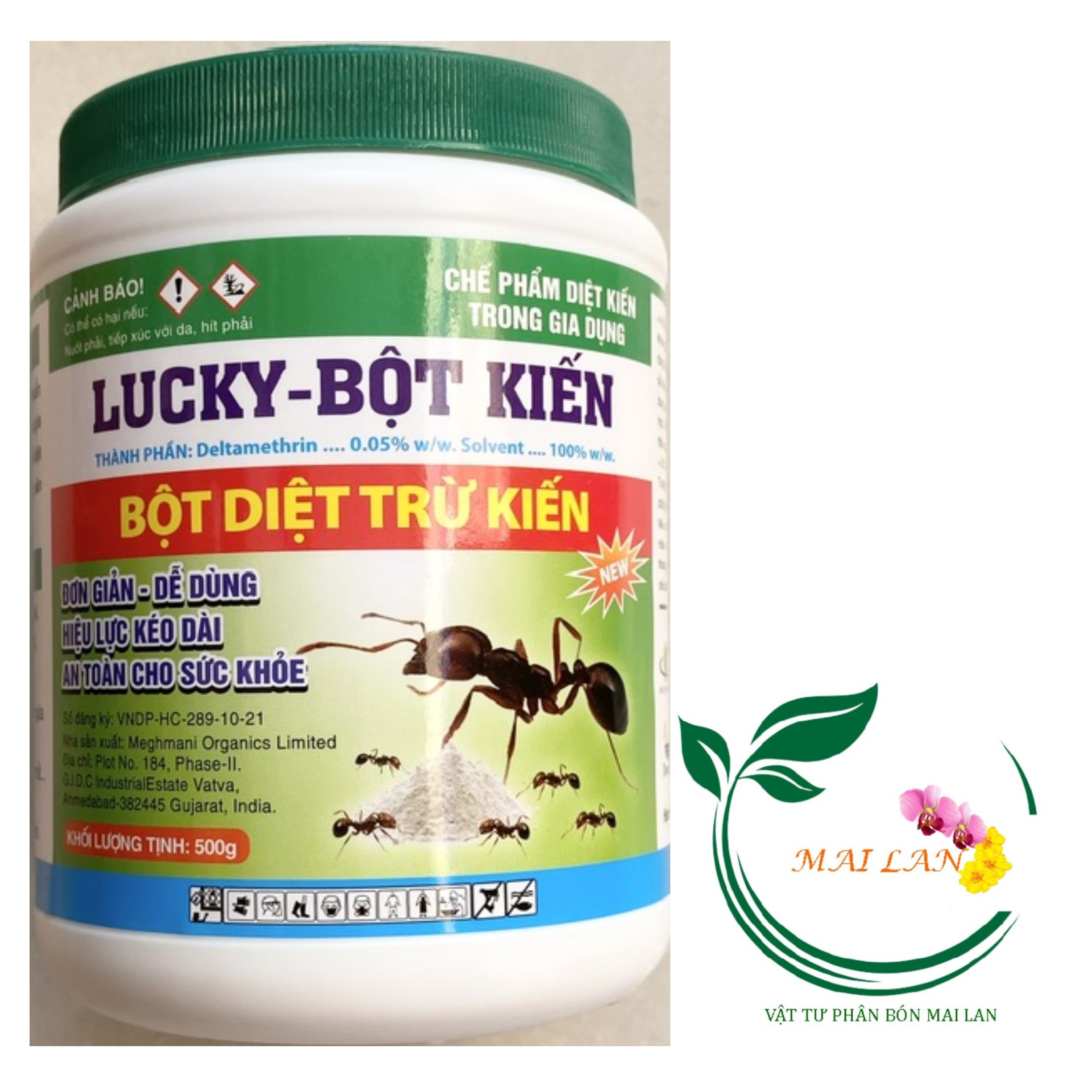 Lucky - bột diệt trừ kiến an toàn cho sức khỏe - #083b# 500g