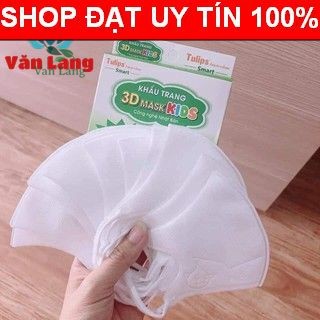 2 hộp Khẩu trang 3D trẻ em 20 chiếc dày dặn chống tia uv lọc bụi mịn