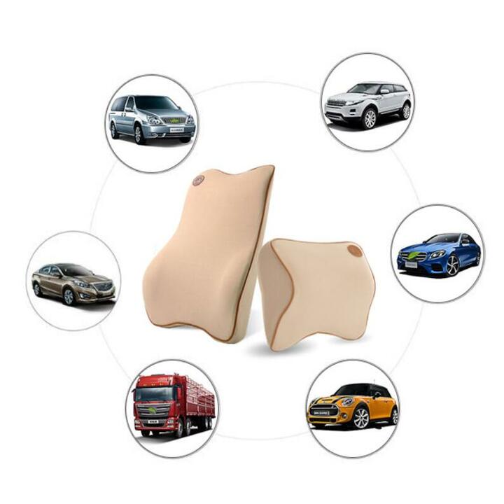 Bộ gối tựa cổ, lưng trên ô tô, xe hơi chất liệu cao su non hoạt tính cao cấp GE04