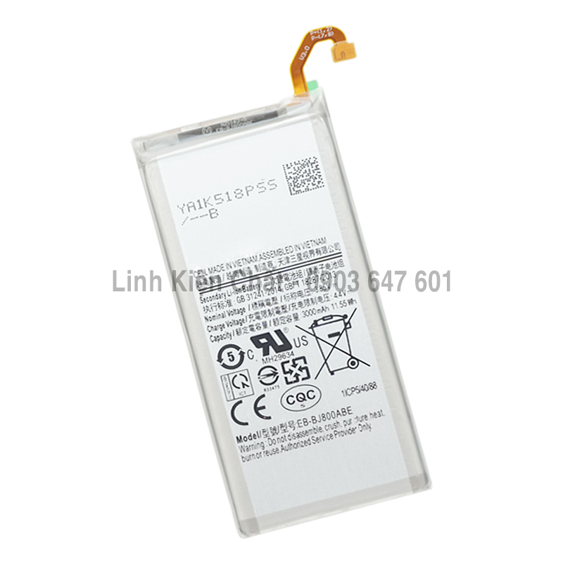 Pin cho samsung galaxy a6 2018 a600 sm-a600g 3000mah - hàng zin