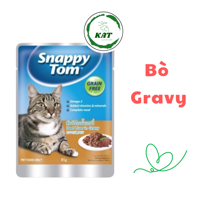 [85gr] Pate Cho Mèo Snappy Tom - Gói 85gr - KAT Store