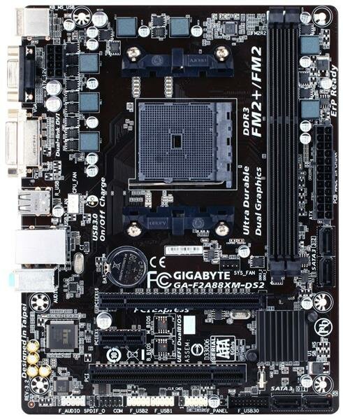 Main bed combo ga-faa88xm-ds2 + a8 7600 cpu gives fan zin