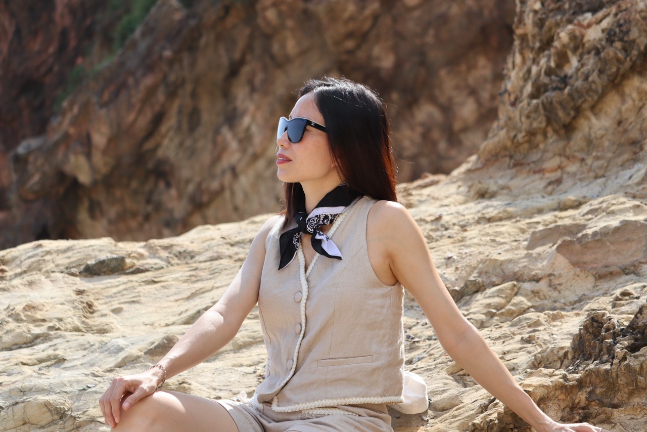 MaxMessi - SUMMER Áo linen cao cấp phối viền
