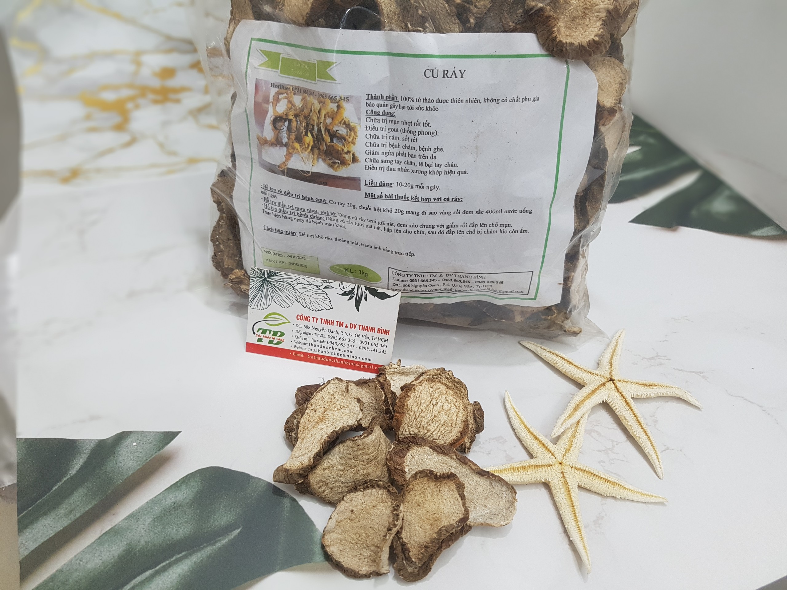 Củ Ráy Khô 500G Loại Cao Cấp - Thảo Dược Thanh Bình