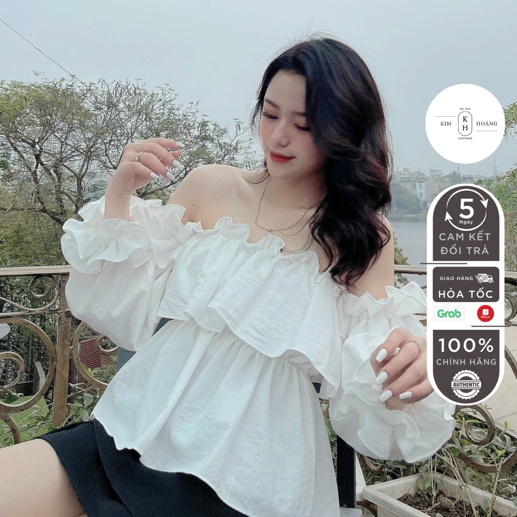 Tổng Hợp Hơn 52 Về Váy Trễ Vai Tay Bèo Mới Nhất - Du Học Akina
