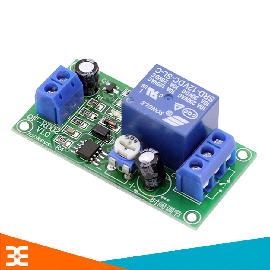 Module Tạo Trễ NE555 Đóng Cắt Relay 12VDC 0-60s