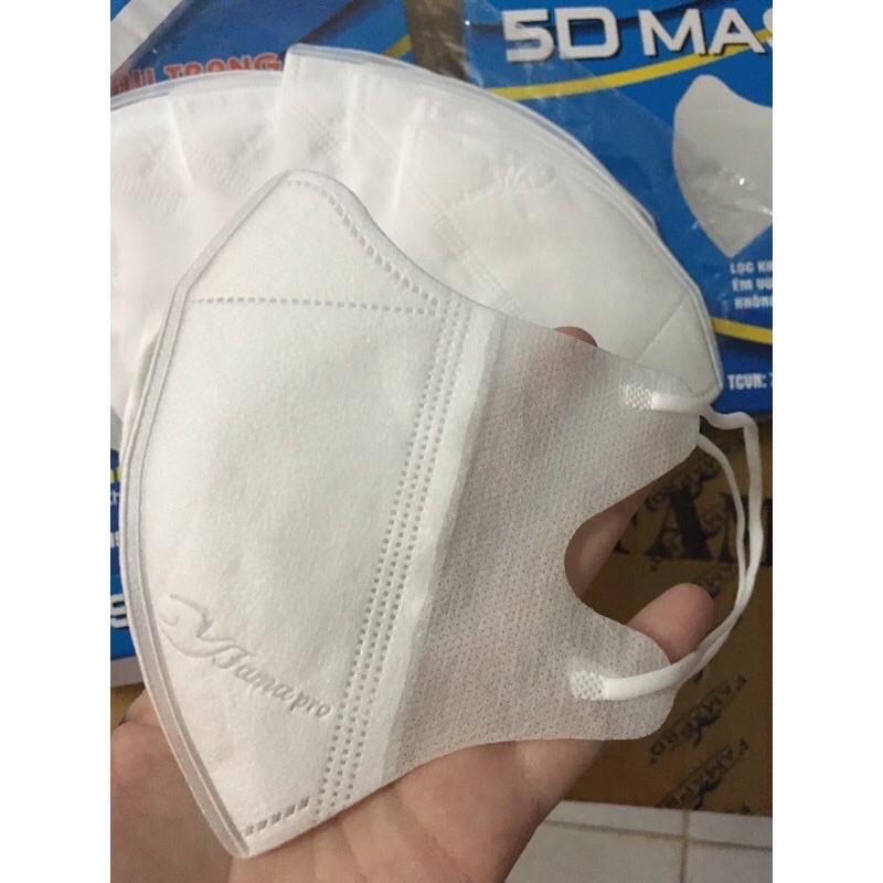 (Hộp 10 Cái) Khẩu Trang 5D Mask Nam Anh FAMAPRO Dây Thun