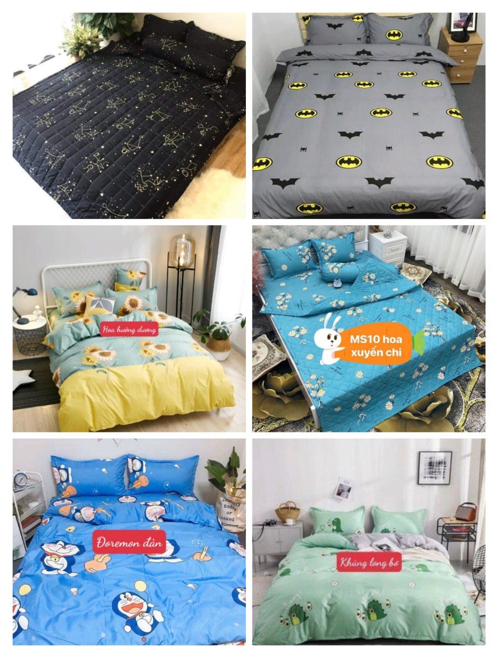 [HCM][Ga gối]Bộ ga gối 3 món 10cm 15cm 20cm đủ kích thước