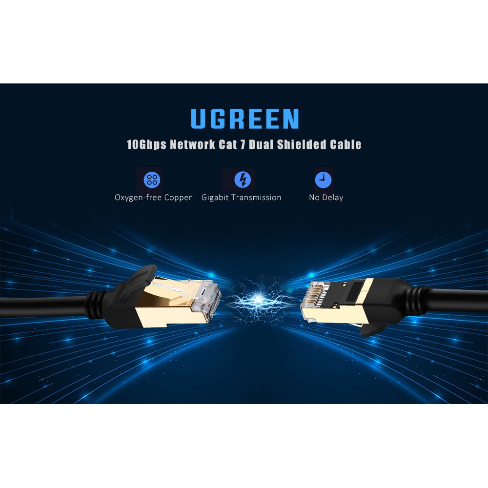 Cáp Mạng CAT7 STP Đúc Sẵn UGREEN NW107 Cao Cấp