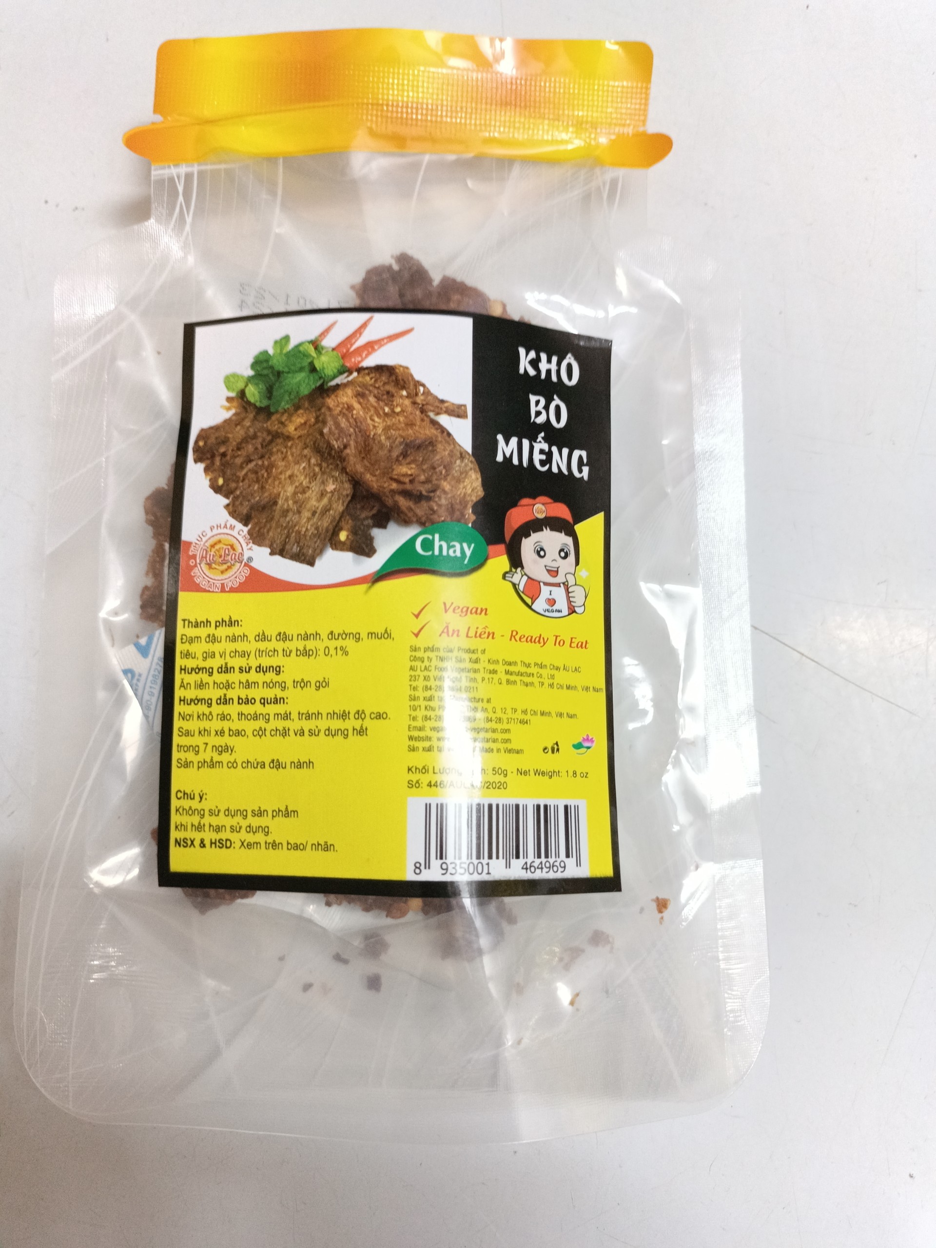Khô bò miếng chay âu lạc 50g