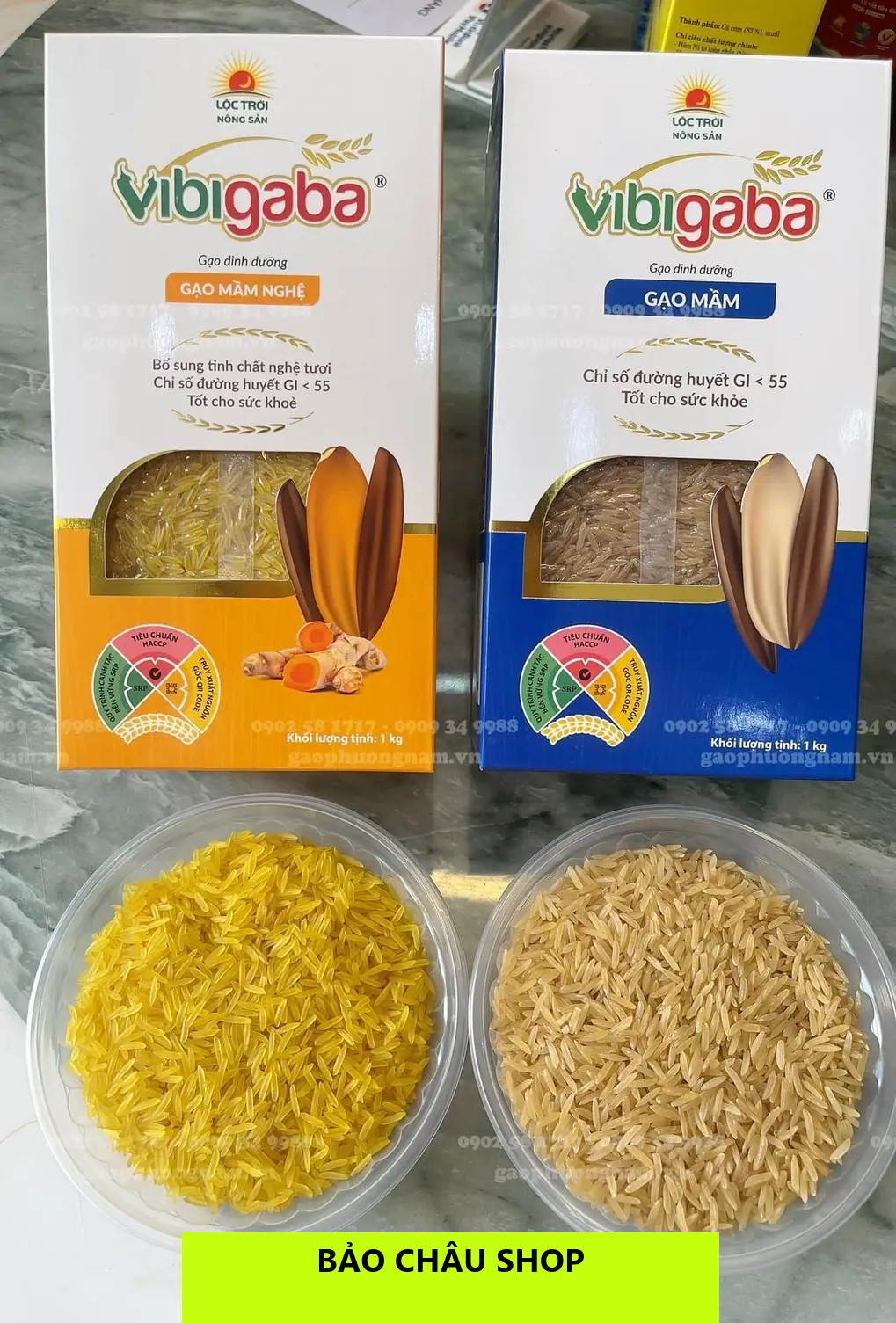 GẠO MẦM VIBIGABA (HỘP 1KG) - MẪU MỚI