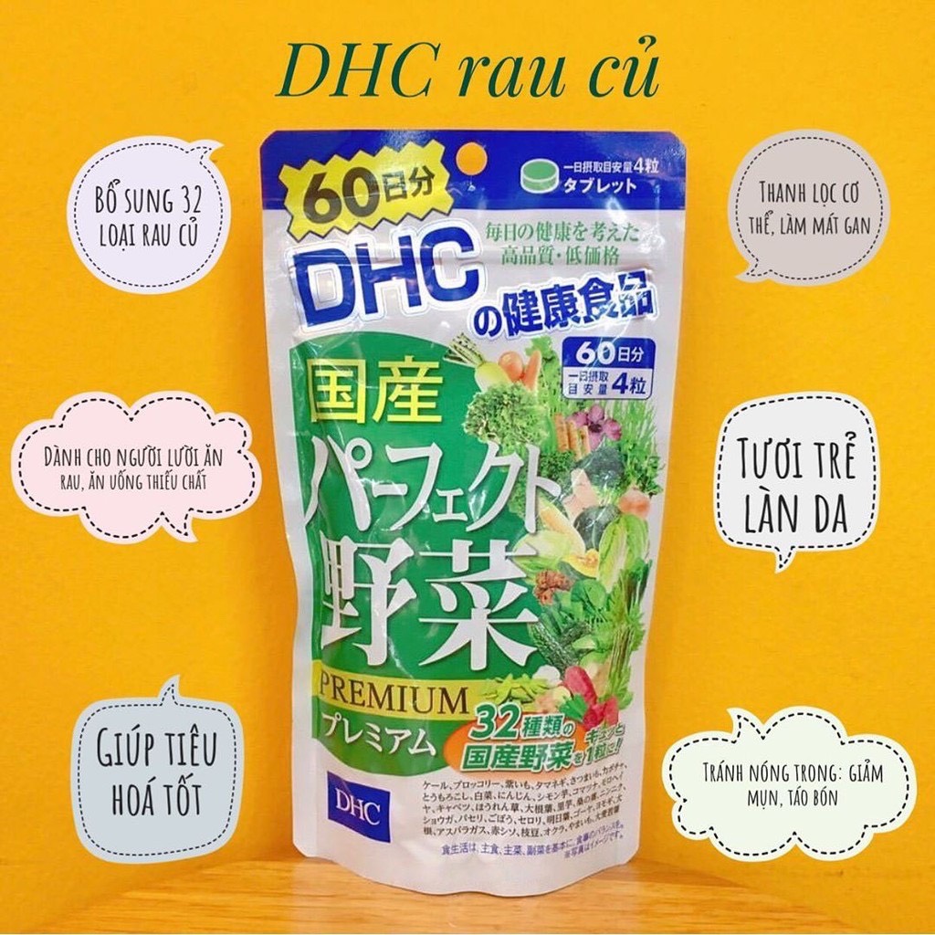 Viên uống DHC rau củ quả Premium