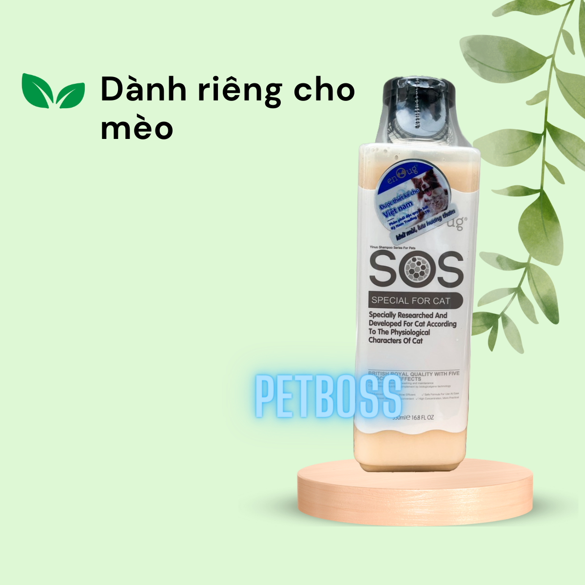 SỮA TẮM SOS CHO THÚ CƯNG CHAI 530ML