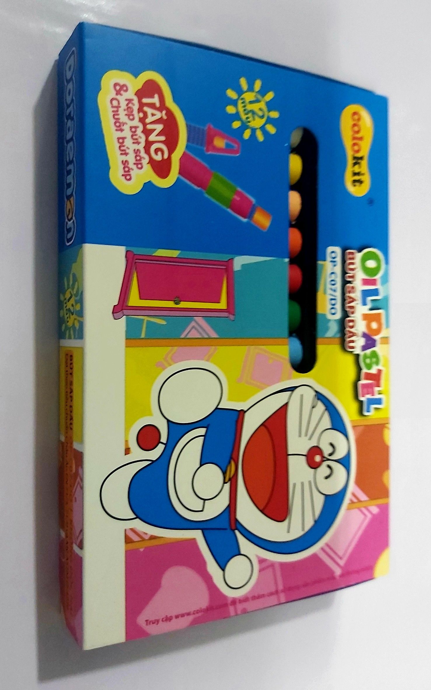 Bút Sáp Dầu Colokit 12 màu hình Đoremon