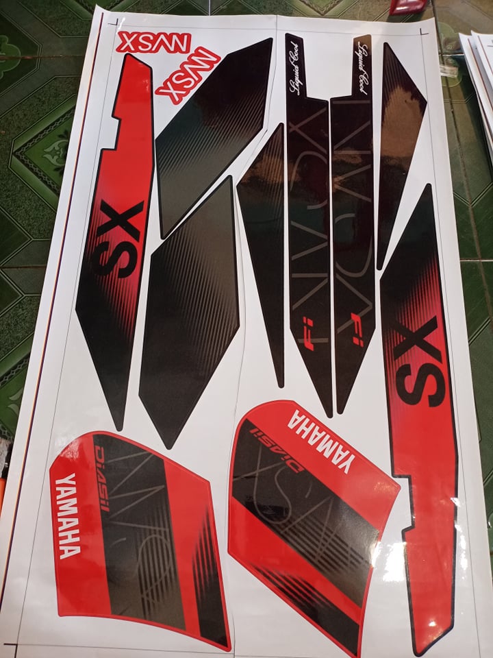 tem rời nouvo 6 SX đỏ đen