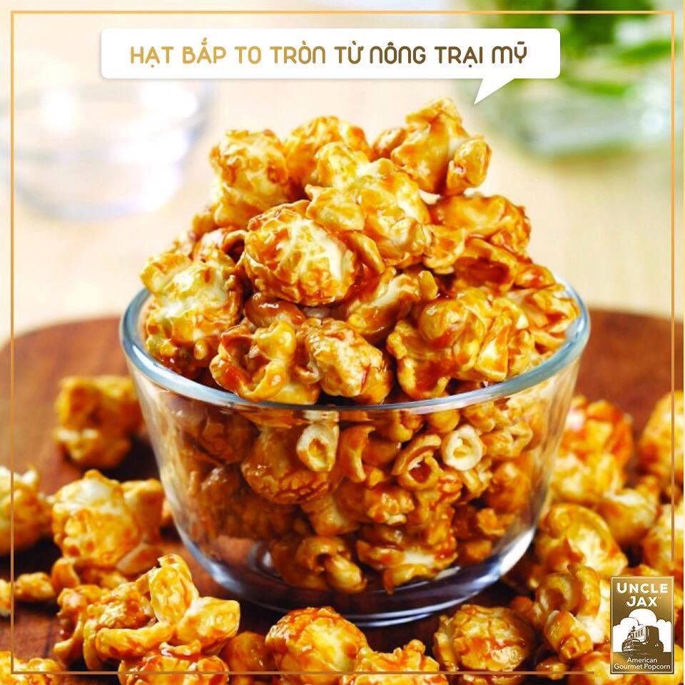 Bắp rang Uncle Jax vị: Caramel Chicago (80g)