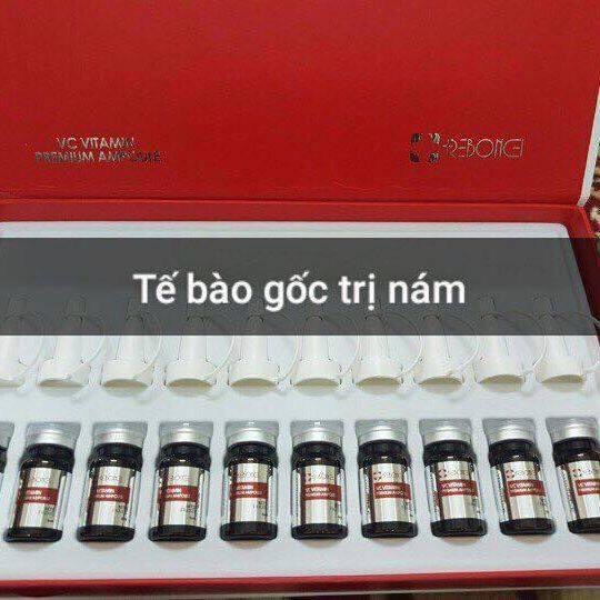 Tế Bào Gốc Giảm Thâm Nám, Trắng Da Reborncell (Hộp 10 Lọ)