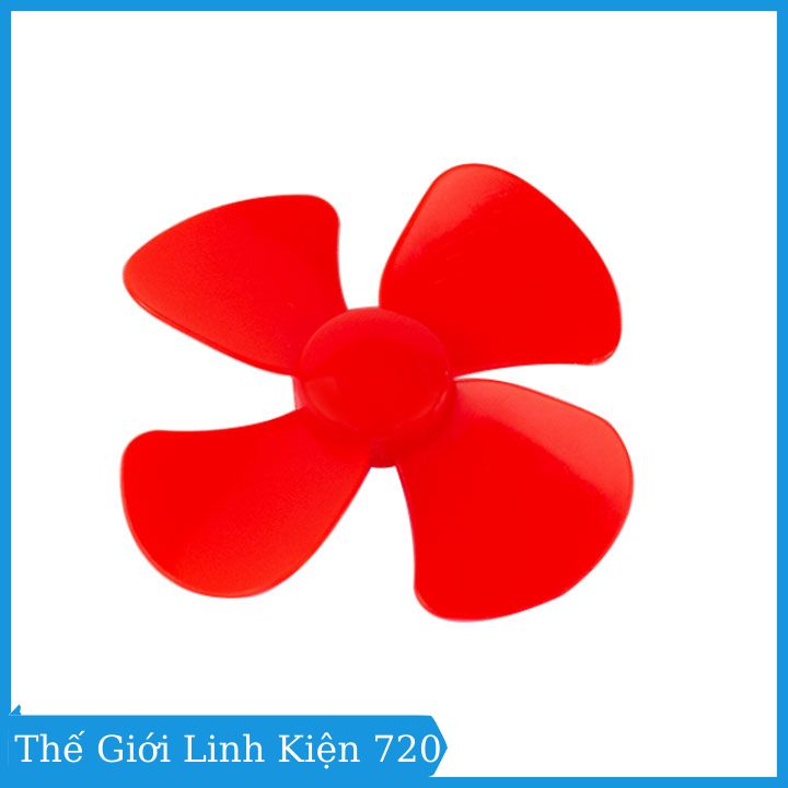 Propeller mini for motor width 56mm shaft 2mm plastic material flexible, 4 Color random