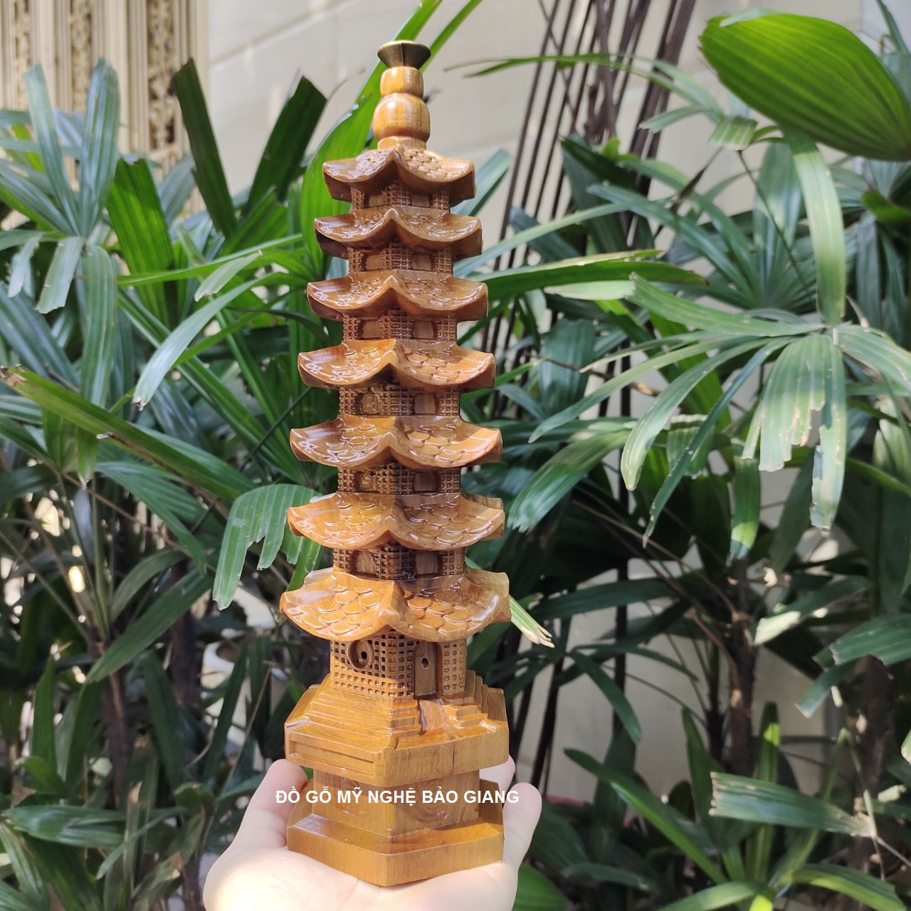 Bảo tháp xông trầm gỗ bách xanh Cực Đẹp