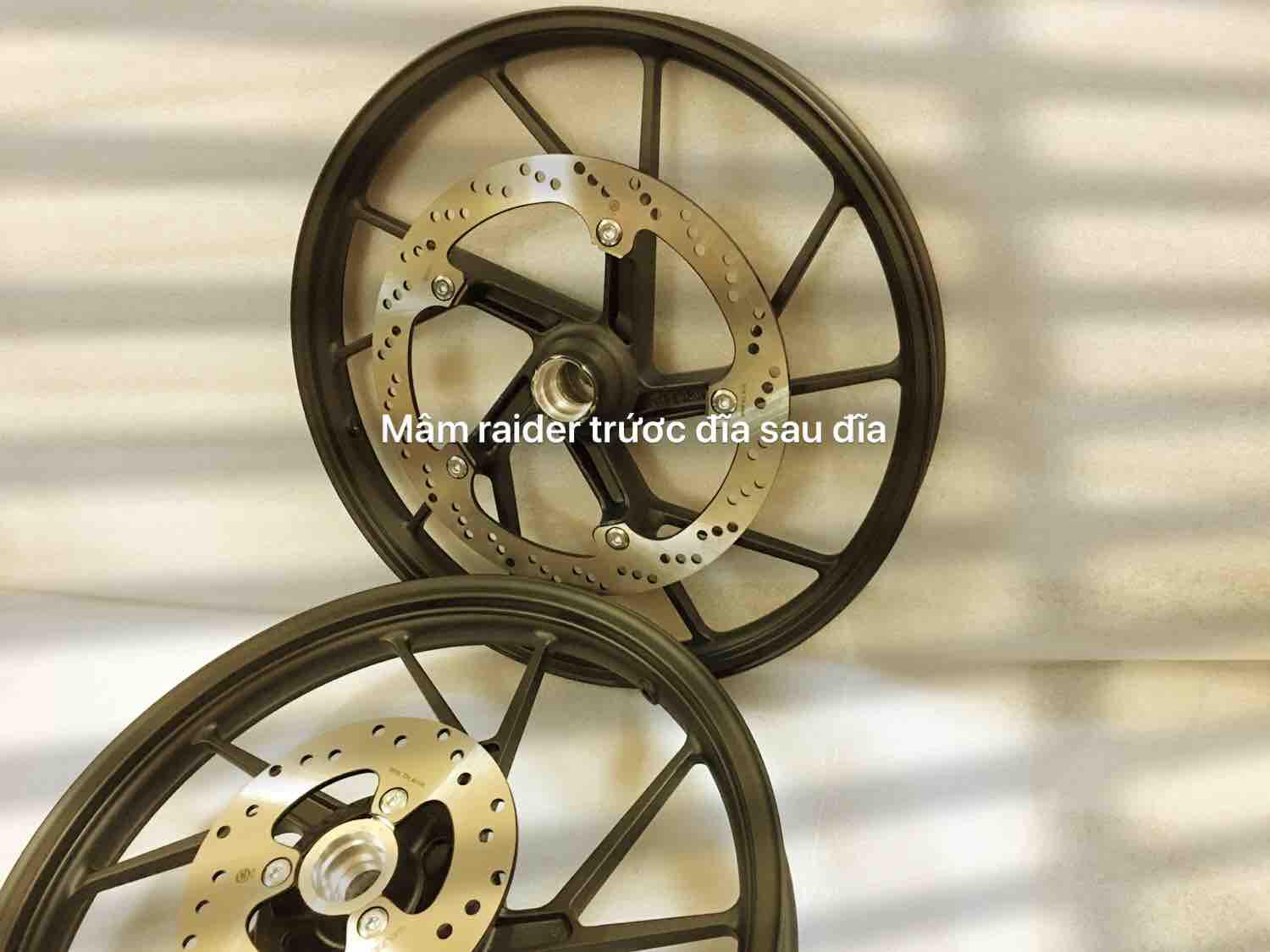 Cặp mâm raider trước đĩa sau đĩa hàng cao cấp