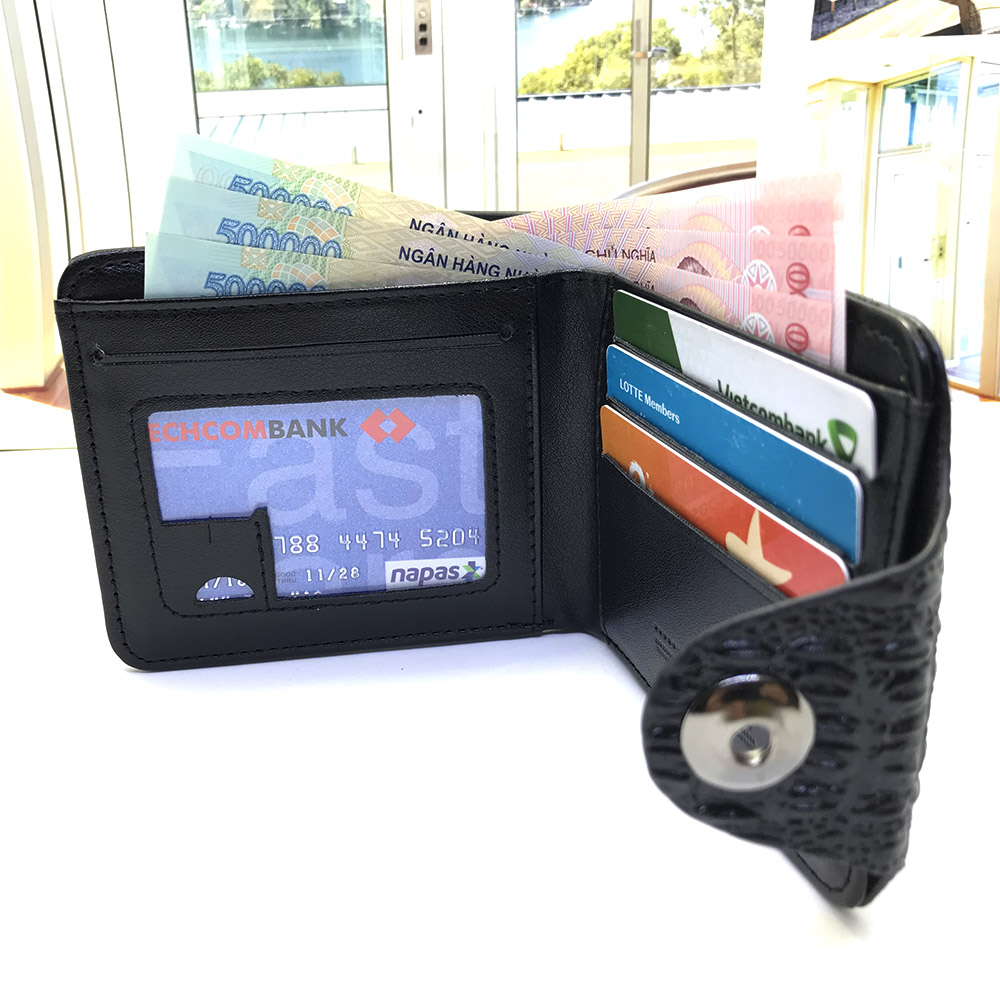 Ví da nam thời trang cao cấp full hộp đựng