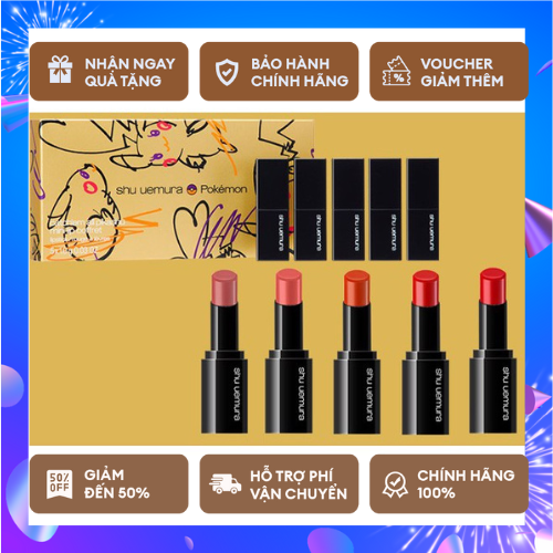 [Set 5 son mini] Set Son Shu Uemura Bản Pokemon Pikachu