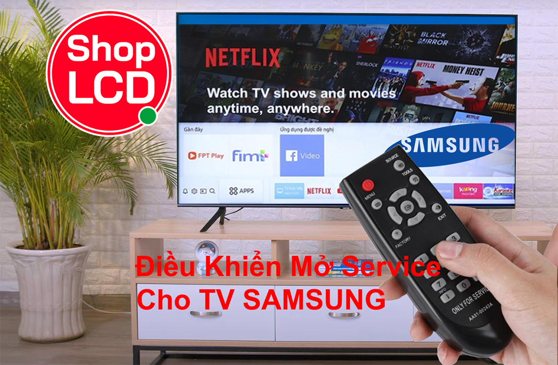 Điều khiển mở mã service SAMSUNG (điều khiển mở mã cho TiVI SAMSUNG từ 32 đến 85 inch)