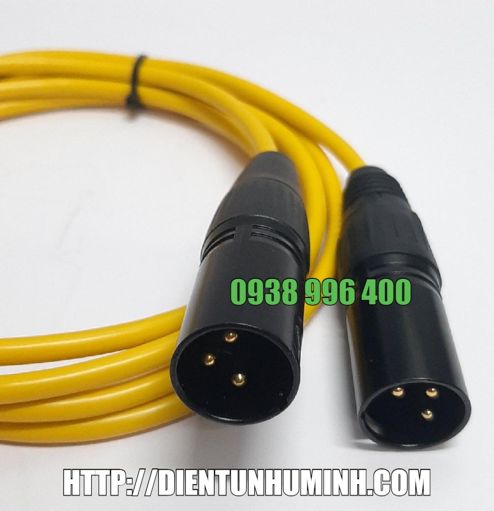 Dây Jack Canon Đực ra 6.5mm dài 1m