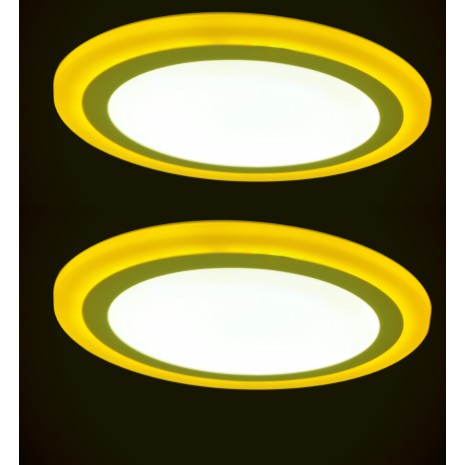 Đèn led ốp trần đổi màu Vàng 24w TRÒN 3 chế độ