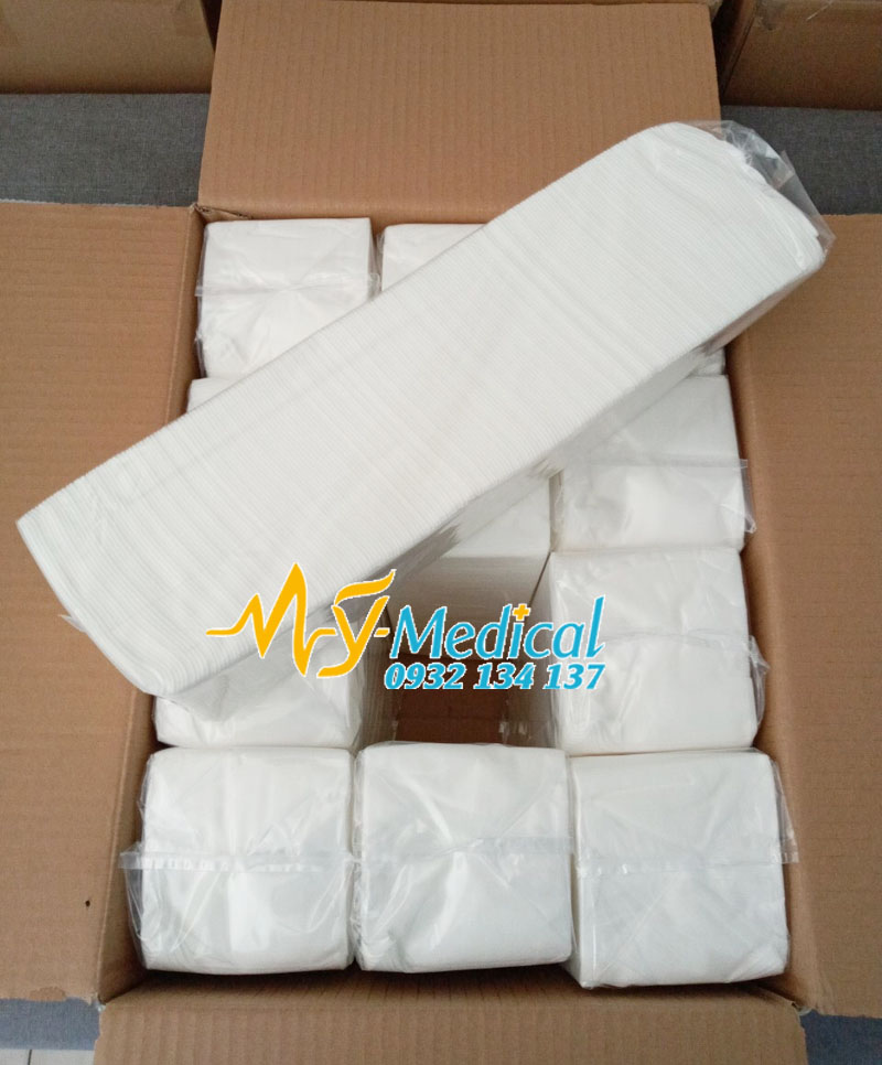 Khăn giấy lau mặt dùng cho spa thẩm mỹ (cây 200 tờ loại dày)