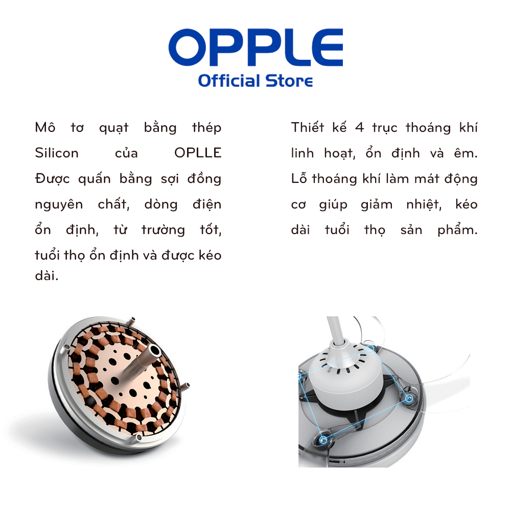 Quạt Đèn LED OPPLE FSD1070T - Nét Đẹp Cổ Điển