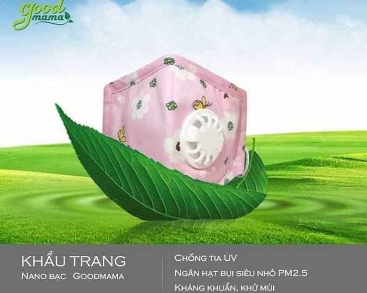 Khẩu trang kháng khuẩn 3 lớp cao cấp goodmama