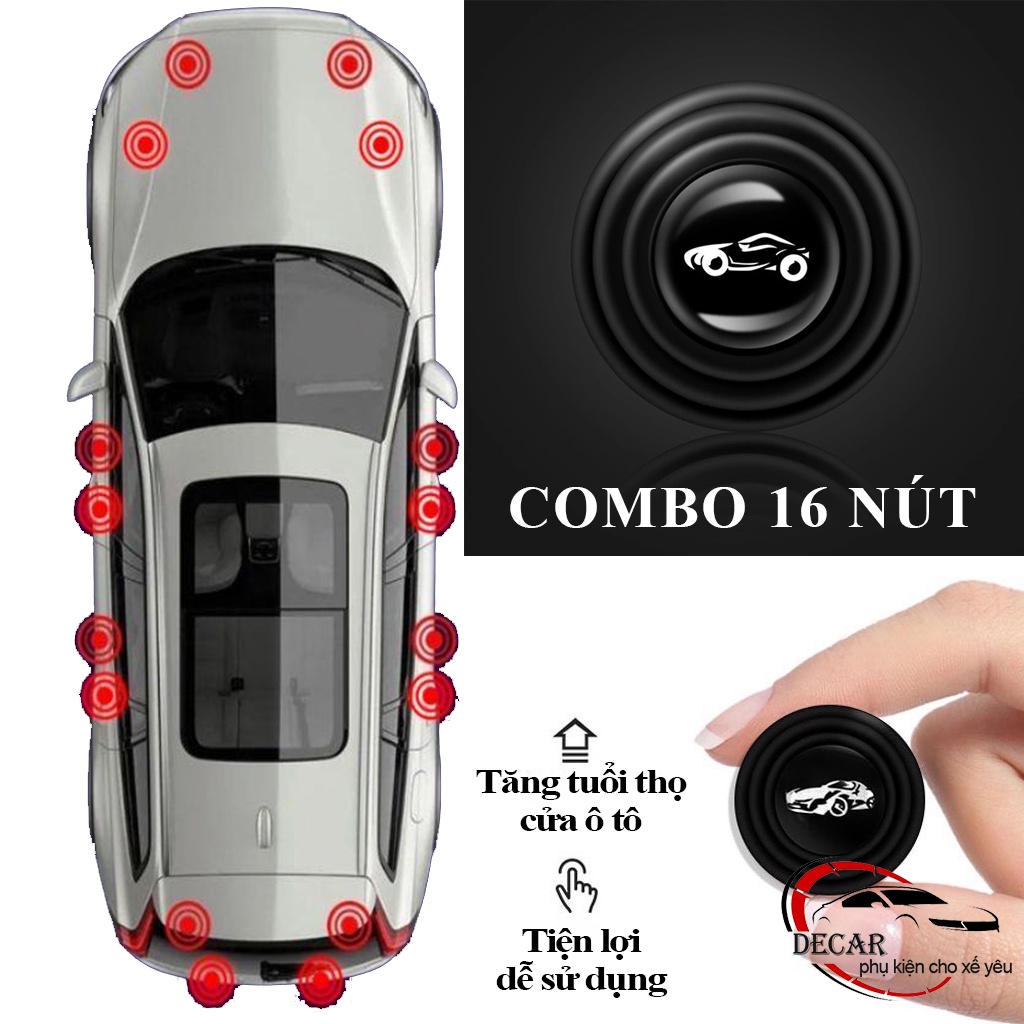[SIÊU RẺ] Nút giảm chấn , giảm lực đóng cửa ô tô , bộ đệm núm cao su chống va đập chống ồn cánh cửa oto, xe hơi