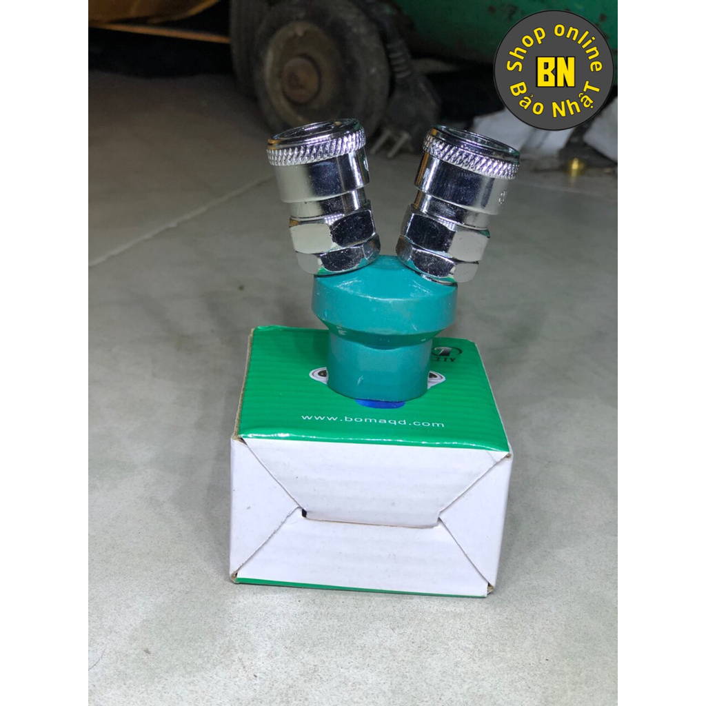 Chạc 2 bi chia hơi máy nén khí -shinstore