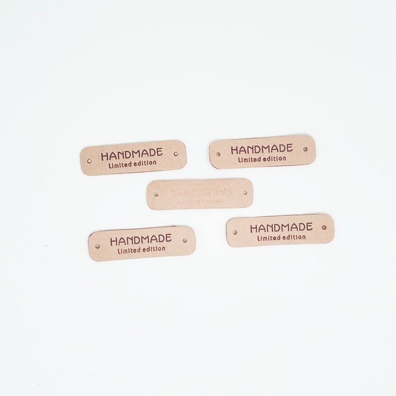 Tag quần áo tag da chữ nhật miếng da handmade 1.5cm*2cm