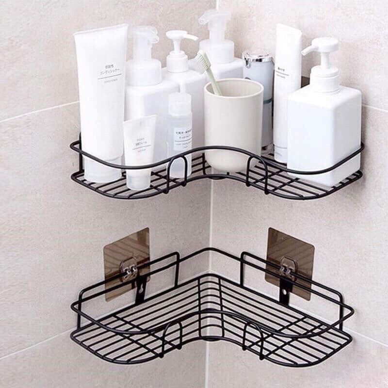 Kệ Góc treo Dán Góc Tường siêu chắc (kèm 2 miếng dán)