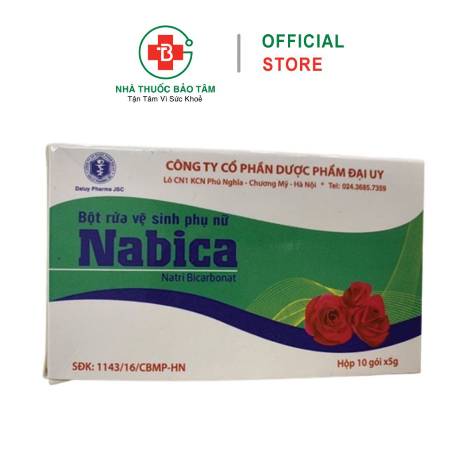NABICA hộp 10 gói - Muối rửa vệ sinh phụ nữ, làm sạch, ngăn ngừa nấm ngứa