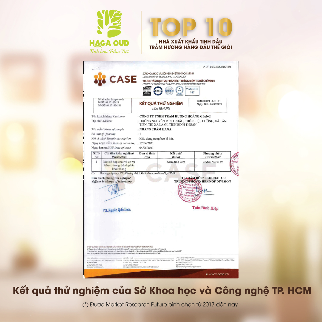 Nhang Trầm HAGA 40cm 3 sạch 100 cây
