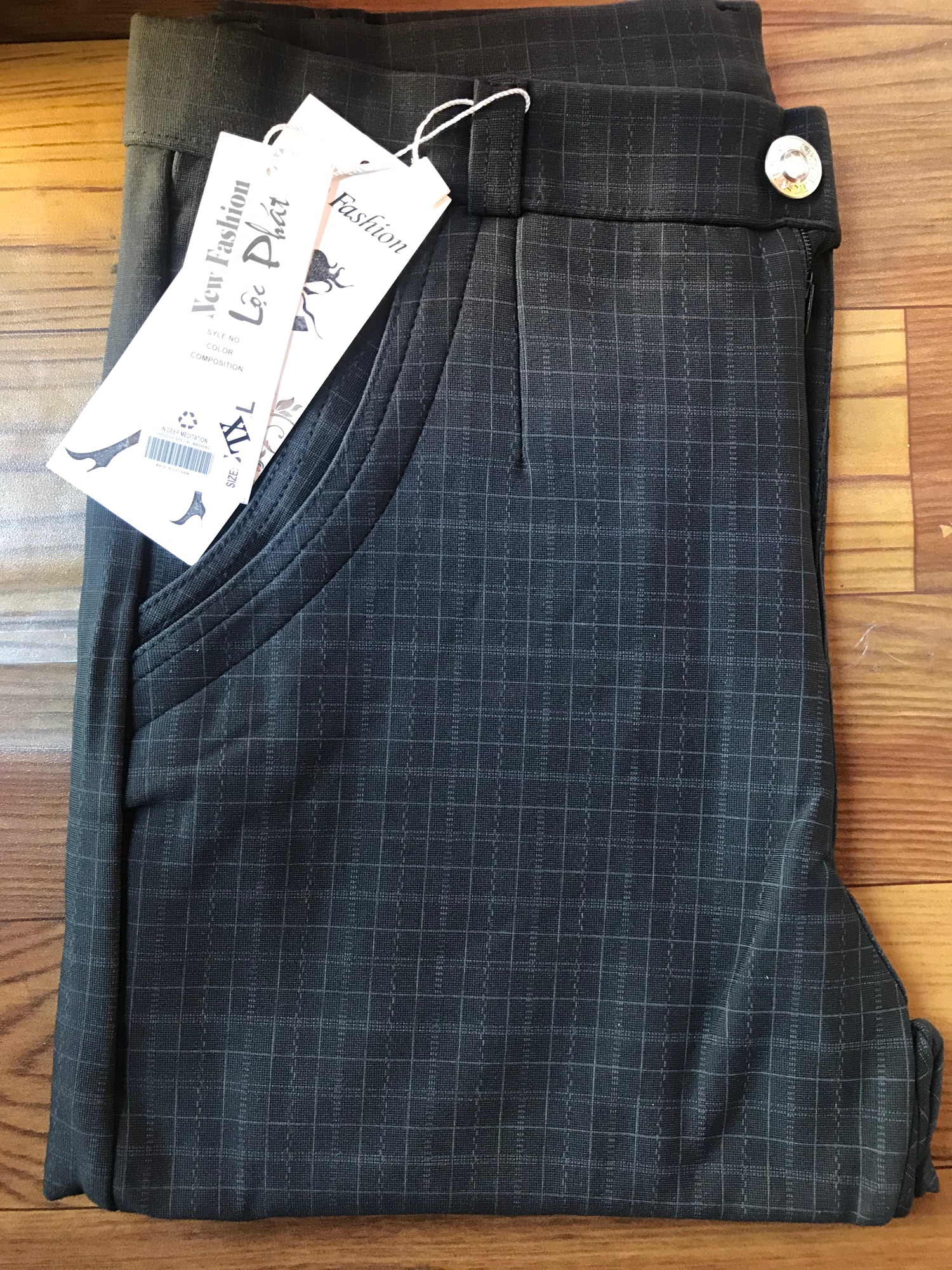[HCM]Quần caro sọc dài dây kéo hàn quốc (size 40-65kg)