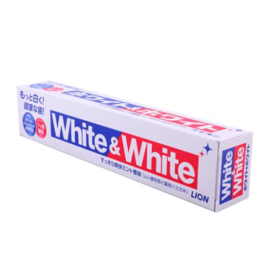 Combo 4 Tuýp Kem Đánh Răng White & White Lion Nhật Bản (Tuýp 150g x4)