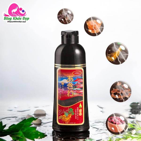 ✅[CHÍNH HÃNG] DẦU GỘI ĐEN TÓC PHỦ BẠC AKIWA 500ML