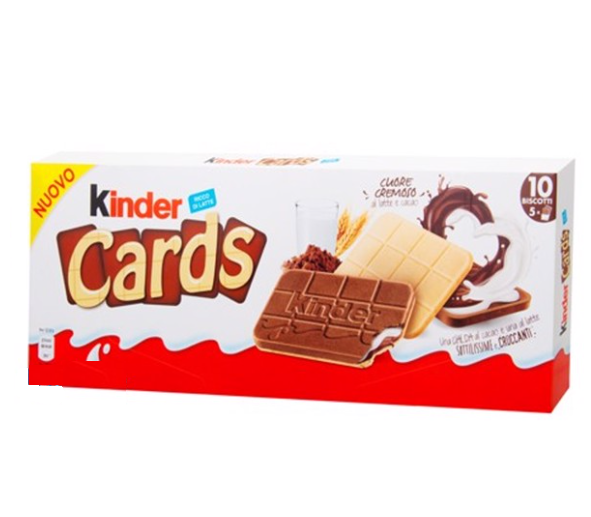 Bánh socola sữa Kinder Cards 128g