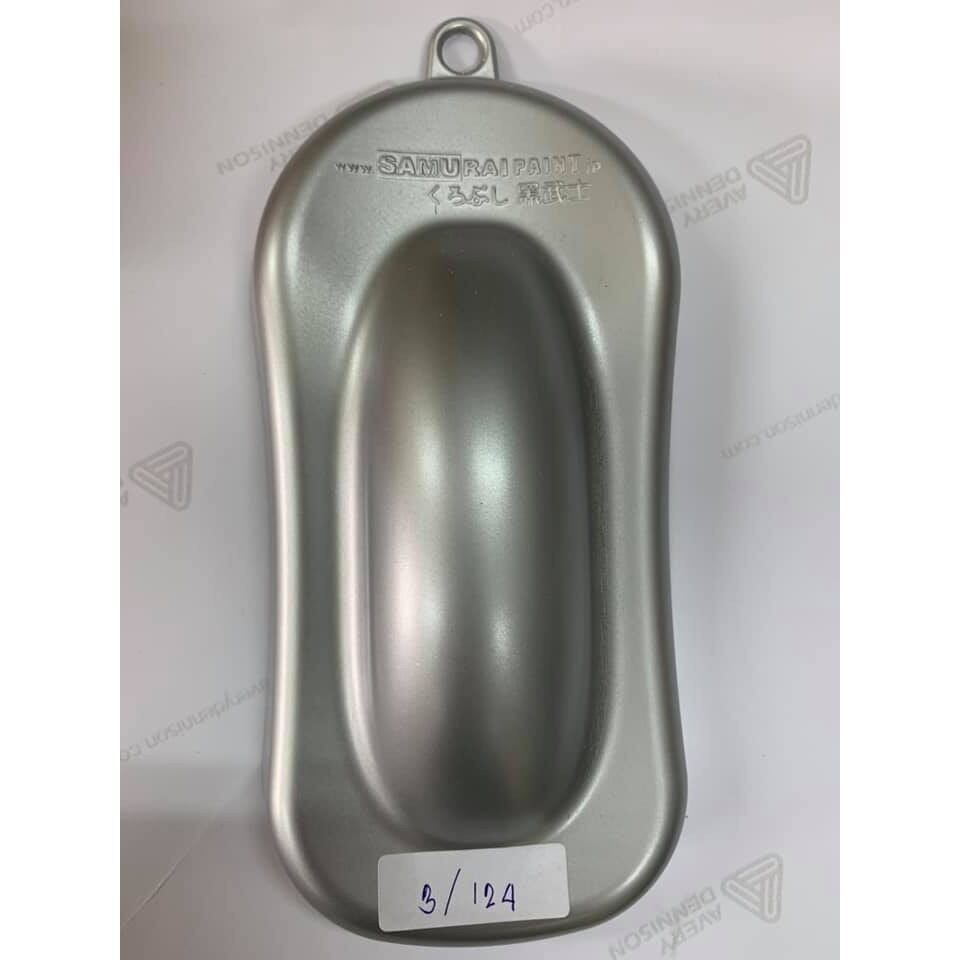 [HCM]Samurai 124 _ Chai sơn xịt sơn xe máy Samurai 3/124 màu bạc _ Silver