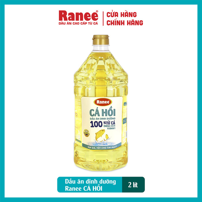 Dầu ăn dinh dưỡng Ranee CÁ HỒI 2 lít (hoặc 2 chai 1 lít)