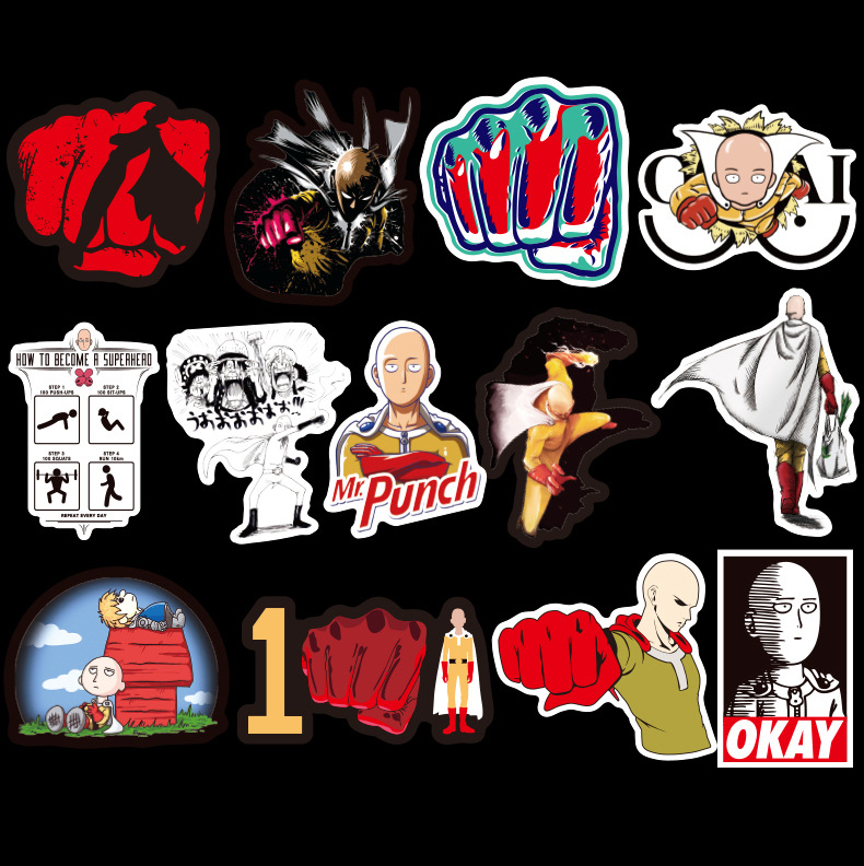 Sticker PVC Chống nước Hình dán One Punch Man ST-016