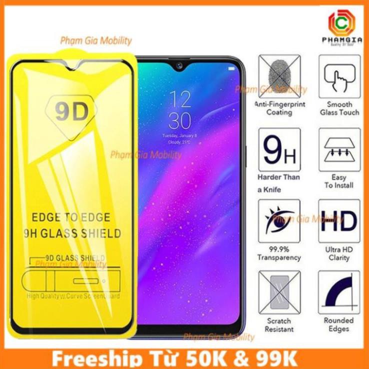 Kính cường lực Realme 6i 6s full màn, full keo, cường lực 9H, không liti